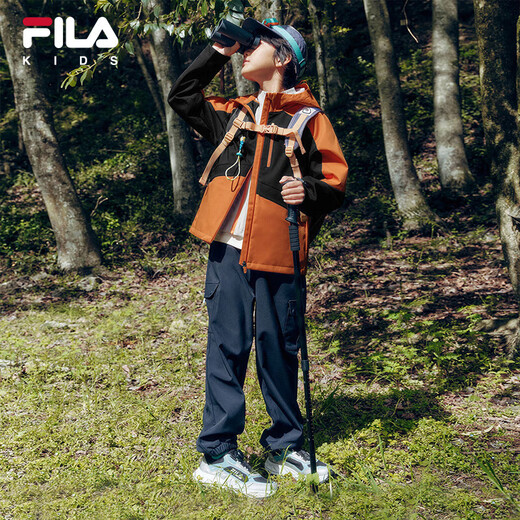 FILA [FIHU Technology] Veste de charge pour enfants Fila 2025 Automne Boys and Girls Outdoor Triple Defense Veste