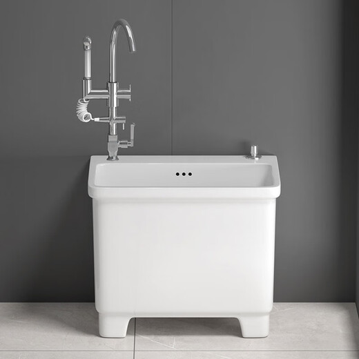 Jomoo Balcony Pool Pool Céramique avec trou de robinet Héleur Haut Foot Household Bathroom Mop Pool Floor Basin Basin