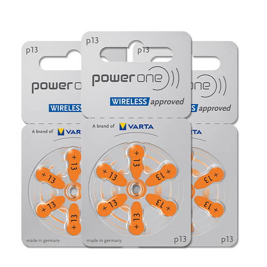 唯听powerone助听器专用电池配件P13锌空气P10纽扣电子P312原装P675 P13【1板6颗】
