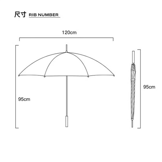 Extra large umbrella 125cm three-person umbrella men's and women's sun protection black plastic semi-automatic golf sun umbrella rain or shine umbrella semi-automatic yellow-hydrophobic umbrella cover suitable for 2-3 people