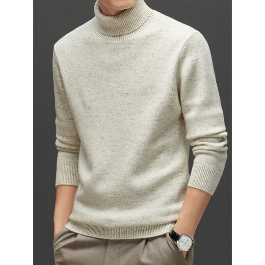 Denton Hepburn 2026 autumn and winter new pure wool sweater men's casual business sweater thickened fashionable warm plush sweater Pine Green M