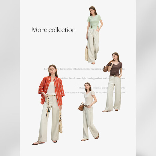 Fan Silanen Tiansi Jeans for women with high waist retro summer vacation 2025 new straight-leg pants 2626 wash grey L