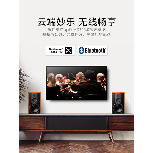 HiVi M5A+ Denon DCD600 Disc-Player-Set Heimkino 2.0-Kanal-Lautsprecher Multimedia Aktives Bluetooth WiFi Stereo HiFi Bücherregal Wohnzimmer TV Computer Audio