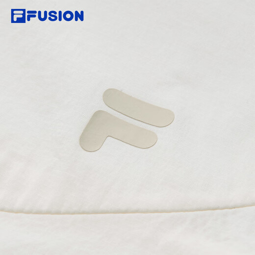 Fila Fusion Trendy Marke gewebte Jacke für Frauen Herbst New Lose Sun Protection Long Kapuze-Top offizielles Flaggschiff Cloud White-Wt XS 155/76A