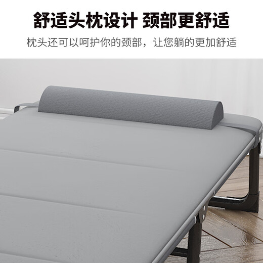 
Gangyi Home Folding Singles People Lunch Recliner Folding Chair Folding Camp Bed Office Nap Simple Accompanying Bed Lunch Recliner Comfortable Cotton