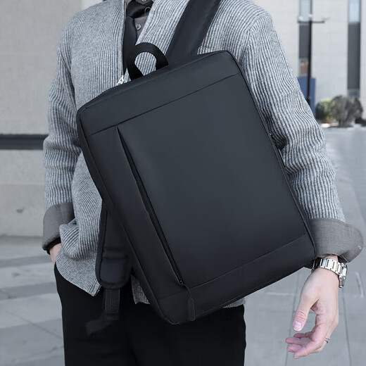 Large capacity business computer bag backpack 15.6-inch laptop bag Xiaomi same style men and women double backpack black
