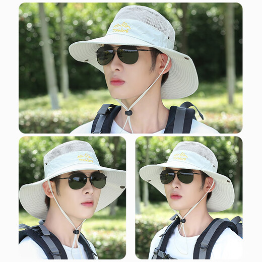 Victoria Traveler Fisherman Hat Summer Sun Hat Sun Protection Hat Men's Cycling Hat Outdoor Breathable Mountaineering Fishing Sun Hat