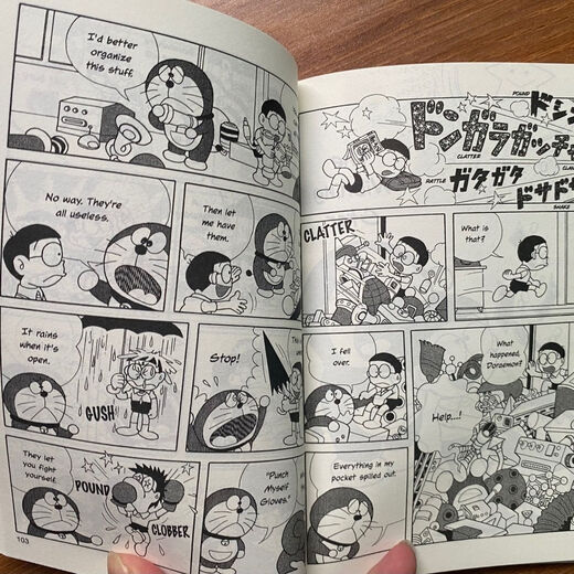 Englisches englisches Kinder-Comicbuch Doraemon Doraemon klassischer Comic 8-bändiges Set Englisches originales englisches Kinder-Comicbuch Doraemon Doraemon 1