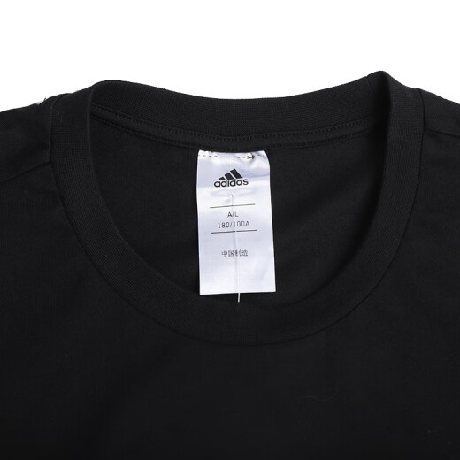 Deportes de manga corta para hombres Adidas Rose y camiseta versátil redonda versátil transpirable FM4773 EI9755 Negro S