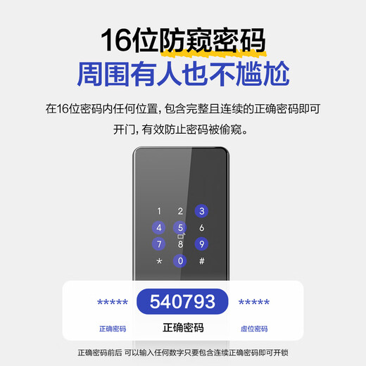 
Leader Haier Smart Home Smart Door Lock E200 Fingerprint Password Lock Smart Lock Electronic Lock Home Entry Security Door Lock Haier Smart Door Lock E200