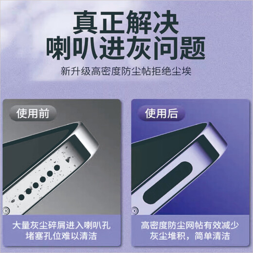 
Mobile phone dust-proof speaker speaker microphone network dust-proof plug iPhone speaker protective film Xiaomi speaker dust-proof stick mobile phone speaker dust-proof network universal black 10-piece package [Long + Short general set]