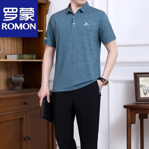 
Lomon Daddy Summer Men's Short Sleeve T-Shirt 2025 New Middle-aged and Elderly Sportswear Set Men's Summer Father's Day Clothes 753 Gray [Single T-Shirt] XL [Suggested 120-140Jin [Jin equals about 0.5 kg]]