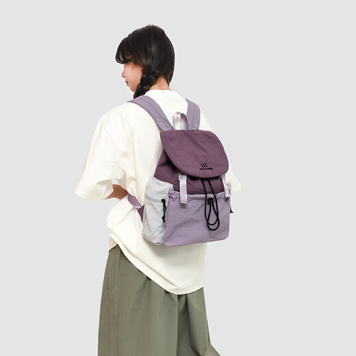 户外运动女士旅行包双肩包女2025新款轻便大容量防水徒步背包学生 紫色