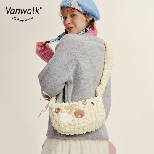 Vanwalk Small Garden Cherry Girl Sacs aisselles Sacs Handle Sacs d'épaule Sacs INS NICHES ALL-MATCH CROSSBOCK Sacs de fromage Bubble