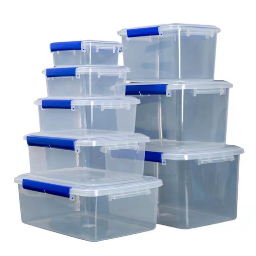 
Yonghuan rectangular transparent fresh-keeping box kitchen refrigerator box kimchi storage large sealed box chocolate color label 9928