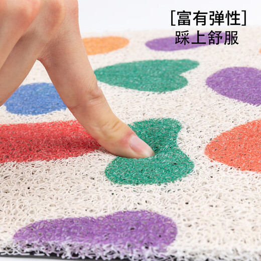 适用于雅迪摩登脚垫cm620电动车防水脚踏垫TDT1348Z丝圈踏板垫 雅迪摩登脚垫-狗和小鸭