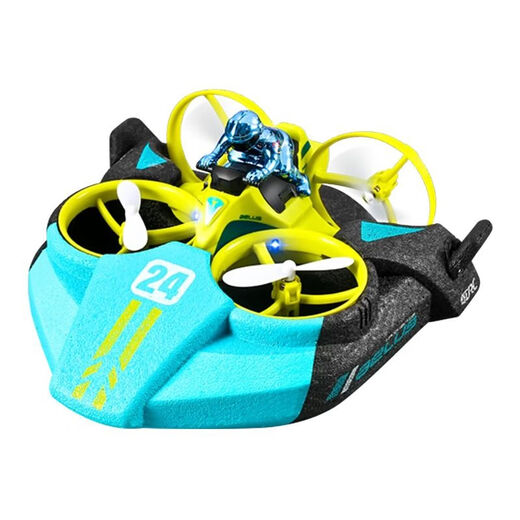 Extra Large Fernbedienungsboot Hochgeschwindigkeit Fernbedienungsregelschale elektrische Jungen Kinder Wasser Spielzeugboot Modellwagen Wasser Wasser und Luft drei-in-Eins-Dual-Modus Blau Fernbedienung Auto / Fernbedienungs-Kontrollboot-Wasser und landet zwei Dual Battery Fernbedienung Batterie und ersetzen neue / lebenslange