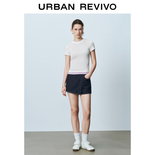 UR2025 Été Nouvelle femme rétro irrégulière inclinaison inclinable plaque élastique