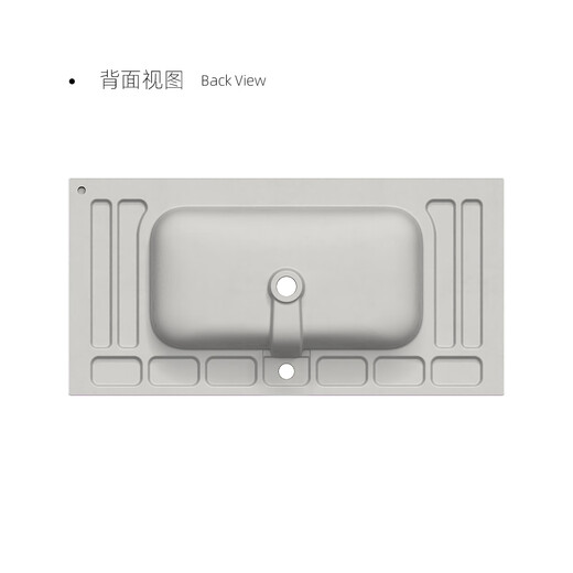 PRONEL Baño Integrado Cuenca de cerámica Fregadero de baño Fregadero de baño Single Baño Baula Cuenca Cuenca Cuenca GP-11148 Basina del gabinete (Accesorios de suministro de agua)