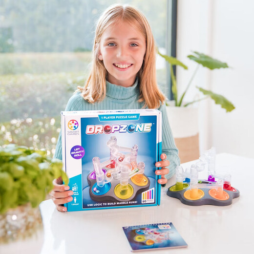 Smart Games Physics Gravity Track Maze 8 Years Old - Adult 3D Path Building Puzzle Toy Birthday Gift