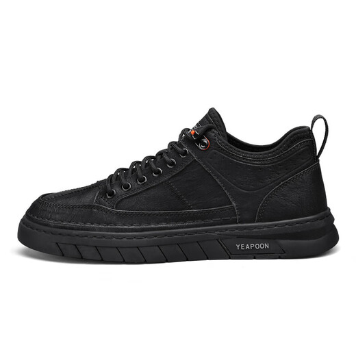 The same men's shoes 2025 new business casual leather shoes for men's lightweight low-top shoes fashionable and versatile YC9901 black 39