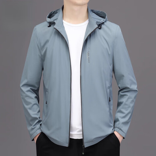Nasawassup marca oficial de lujo para hombres con protector solar de seda de hielo de alta gama 2025 Summer Outmer Fold y transpirable Ropa de piel de piel de alta gama 692 Azul [Velocidad de manchas] M [Recomendado 90-120 Jin [Jin iguala 0.5 kg]]
