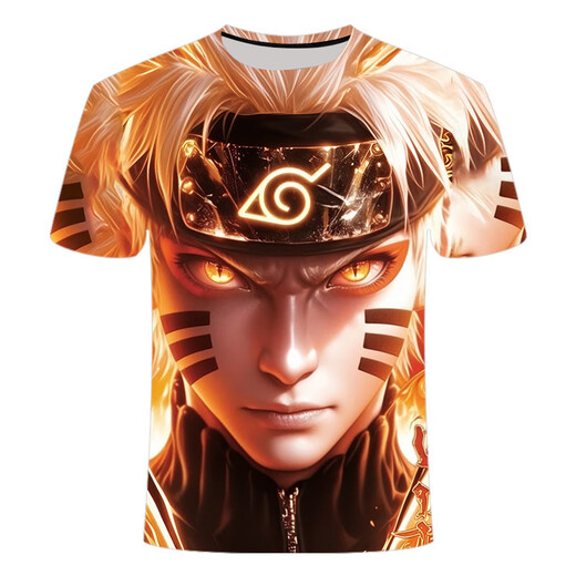 Футболка Bamaitu Naruto Новая летняя новая футболка с короткими рукавами.