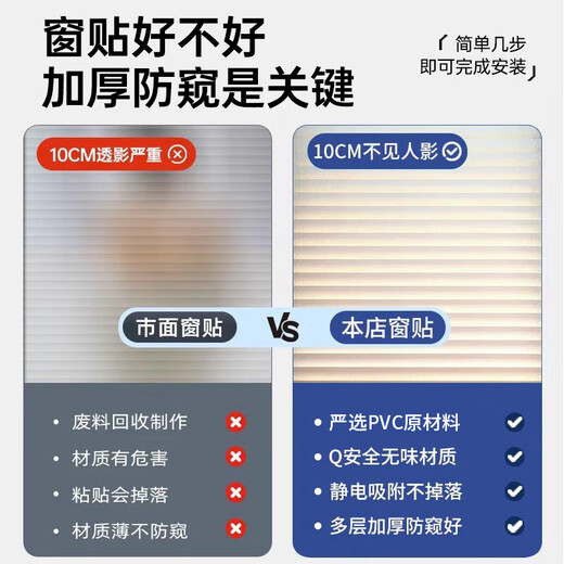 Jinlongxing imitation blind window glass privacy film translucent opaque bathroom bathroom toilet privacy sticker 0.9*2m