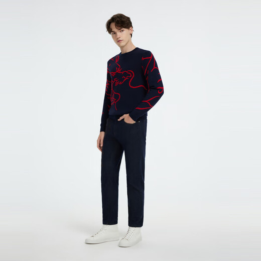 Joeone [Drachenkapseln] Jeans Herren 25 Sommer Neue Drachenkapseln Komforthose konische Ausgabe + Etheral Blau + HJ1DX12116 30 Größe 170/74A (2,28) 76 cm