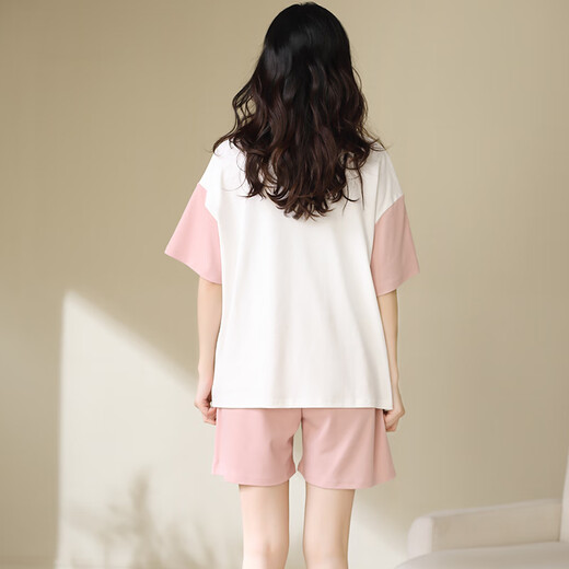 Yalu pajamas for women for summer pure cotton women short-sleeved summer style 2025 new soft skin-friendly home clothing summer DGG-N1478 M [recommended 80-100Jin [Jin equals 0.5 kg] wear]