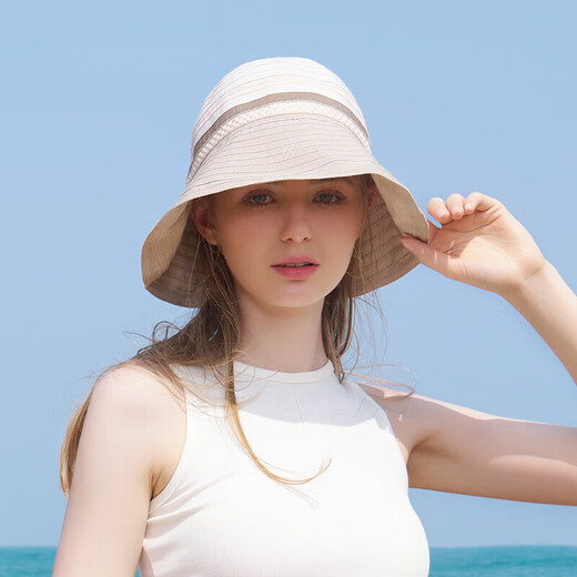Kenmont großer Kopfumfang Faltbar Kuppel UV Anti-Ultraviolet Fischerhut für Frauen Frühling und Sommer Dünn Sonnenschutz Hut KM-6070