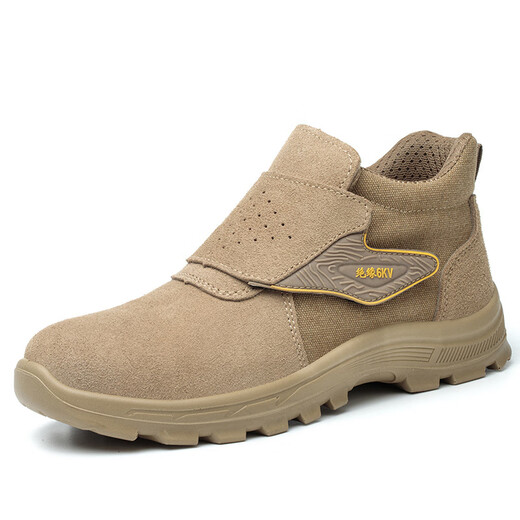 Changxiang Huili Labor Protection Zapatos Soldador Anti-escalado aislamiento sólido Sole Desgaste Resistente anti-shing y anti-Punteuro Summer transpirable Ligeros de trabajo 866 Camel Color 41