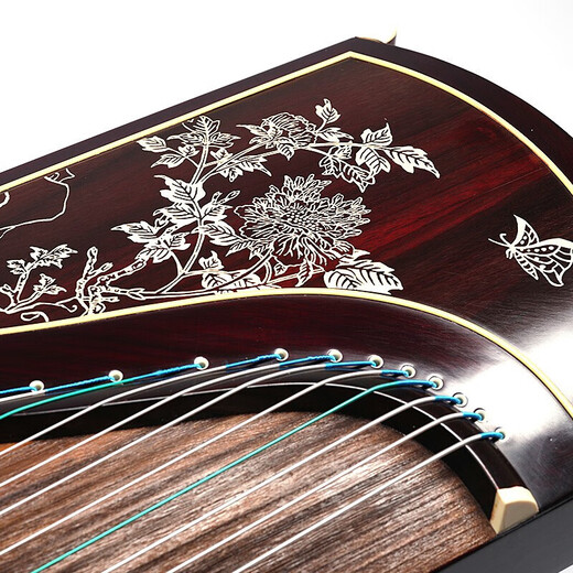 Dunhuang Brand Guzheng 698 Serie Erwachsene High-End-Performance-Bewertungsbewertungsguzheng Shanghai Nationales Musikinstrumente Fabrik 1 698t Pfingstrosen