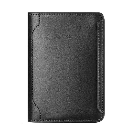 Eine Brieftasche Herren-Kaufläden Passportbag Air Ticket Clip Travel Dokument Aufbewahrungsbeutel Multifunktionskartenbeutel in Übersee Passport Bag tragbar schwarz