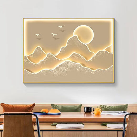 Electric box shielding cover with backing electric meter box decorative painting blocking light luxury landscape with hanging painting cream wind gate box mural H2-with backing A 40*30 can accommodate 33*23 gold frame