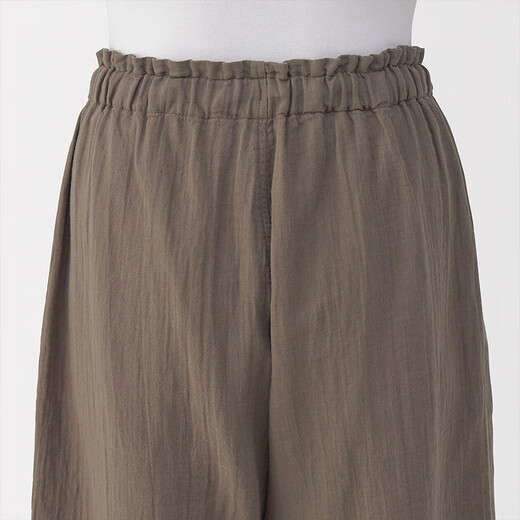 
MUJI (MUJI) Women's Soft Yarn Trousers Women's Pajamas Home Pants Can Be Outdoor 25 Years Fall FD1M3A5A Dark Coffee M (160/66A)