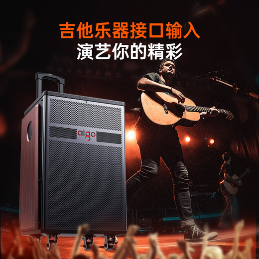 Patriot S615 outdoor square dance audio 15-inch high-power amplifier mobile portable home trolley Bluetooth speaker street stall speaker dual microphone version