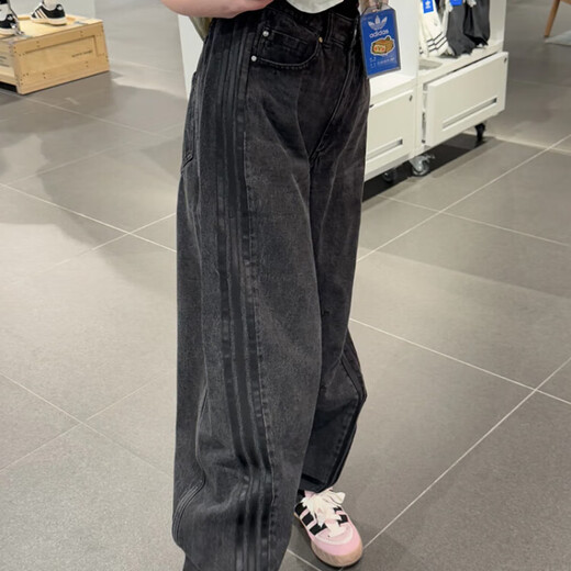 阿迪达斯 （adidas）三叶草女子复古渐变效果水洗牛仔运动长裤JX9214/9212/9213 浅牛仔蓝JX9212 （） 29