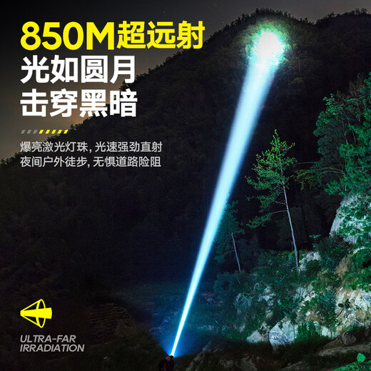 
() Flashlight, strong light flashlight, ultra-long battery life of 200,000, three thousand outdoor cannons [SFL6168] Small and portable 14500LX
