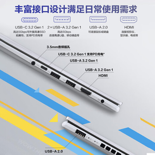 ASUS Intrepid 14 Intel Standard Pressure i5 14-inch 16 10 High Performance Thin and Light Business Office Laptop (i5 16G 512G) Silver