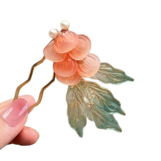 Dai Yan Goldfish Hairpin New Chinese Style Chinese Style Updo Hairpin High-end Back of Head Hairpin Cheongsam Accessories Hairpin Jewelry Floating Light Reflecting Carp Hairpin - About 8cm