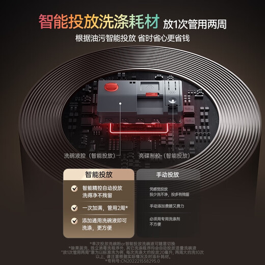 VATTI 20+2 sets of household dishwashers embedded Gemini variable frequency full range washing Ai intelligent launch first-class water effect AG glass panel D3000Max exclusive version blockbuster new product iD3000Max exclusive version