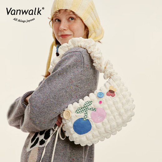 Vanwalk Small Garden Cherry Girl Sacs aisselles Sacs Handle Sacs d'épaule Sacs INS NICHES ALL-MATCH CROSSBOCK Sacs de fromage Bubble