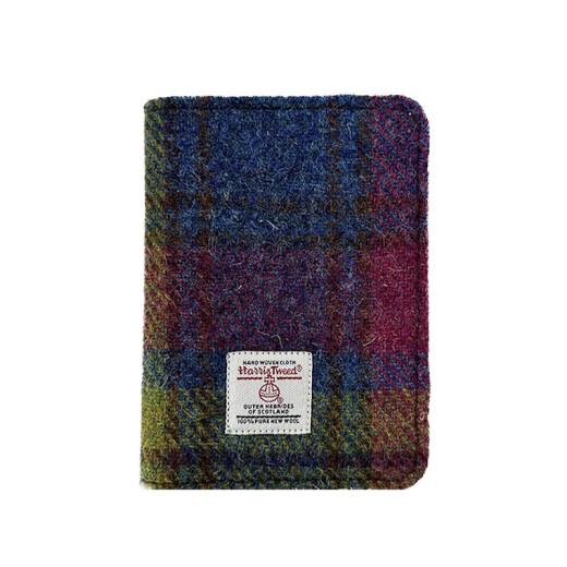 harris tweed Harris handmade passport clip travel multi-function portable air ticket certificate bag card bag Queen Mother Citizen
