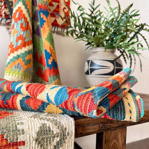 Yonghuan kleberfreier Wolle Kilim Teppich Handgewebe
