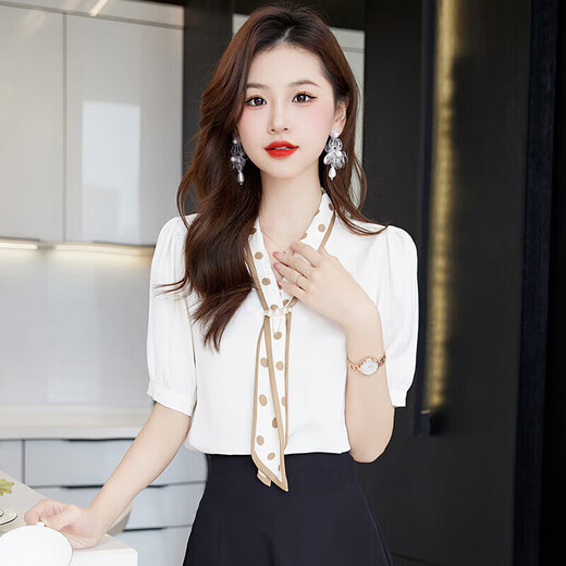 OLJ高档品牌连衣裙女2025年夏季新款感女神范时尚优雅显瘦裙子 卡点领+黑色 M
