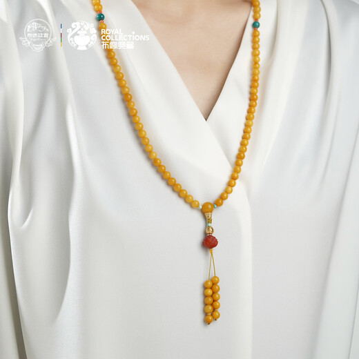 Potala Palace Beeswax Green Pine Southern Red 108 Beads Bracelet Necklace Agate Gourd Agarwood Jade Bracelet for Men and Women Birthday Gift