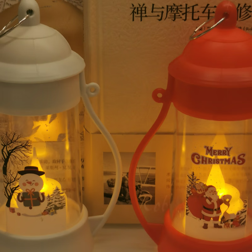 Photo atmosphere light mini retro simulation led electronic night light pendant festival outdoor scene atmosphere decorative light red pony lantern