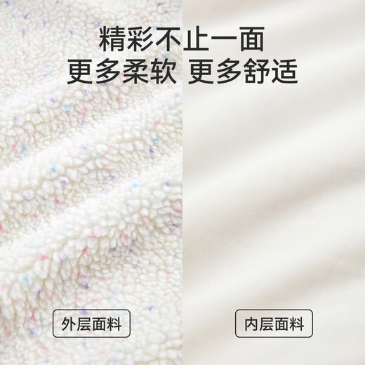 ASK JUNIOR Imitation lamb wool children's sweatshirt 2026 spring medium and large children's warm thick tops girls' sportswear