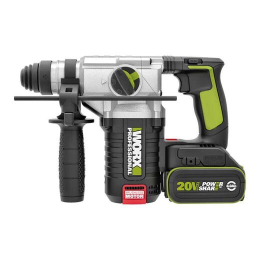 Bürstenloser elektrischer Hammer Wu388 Multifunktions Handheld Lithium Batterie Impact Drill Dual-Purple-Hammerbohrer zum Beton WU3886.0 Dual Electric Schnellladepaket